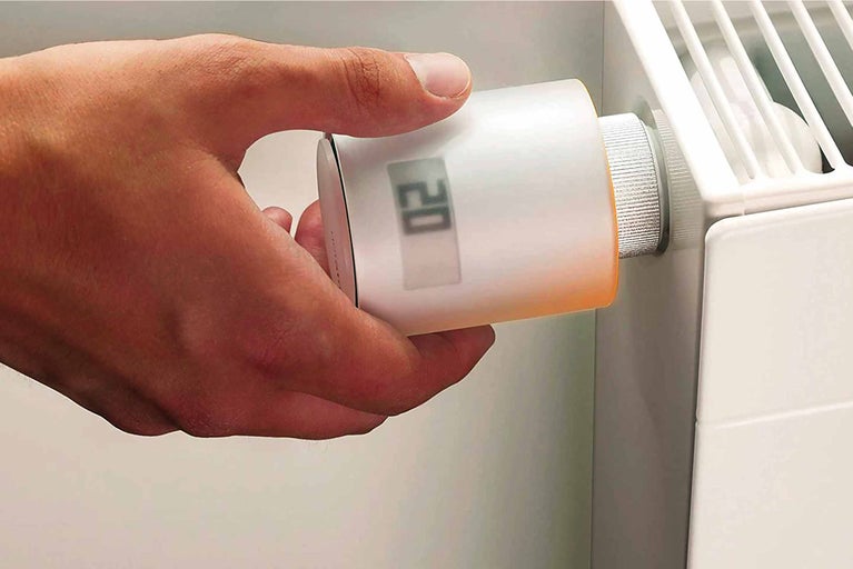 Hand bedient elektronische radiatorknop