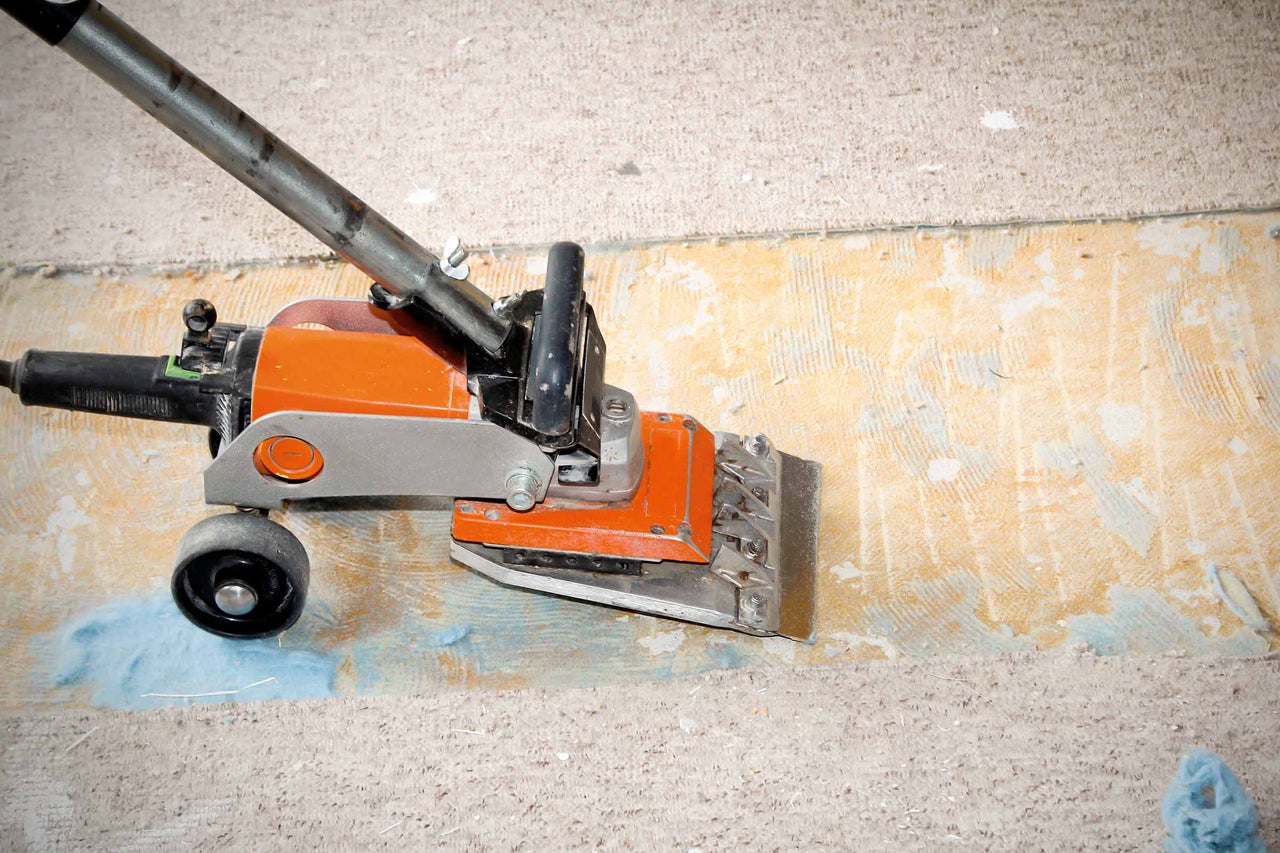 Tapijtstripper voor het verwijderen van vloerbedekking