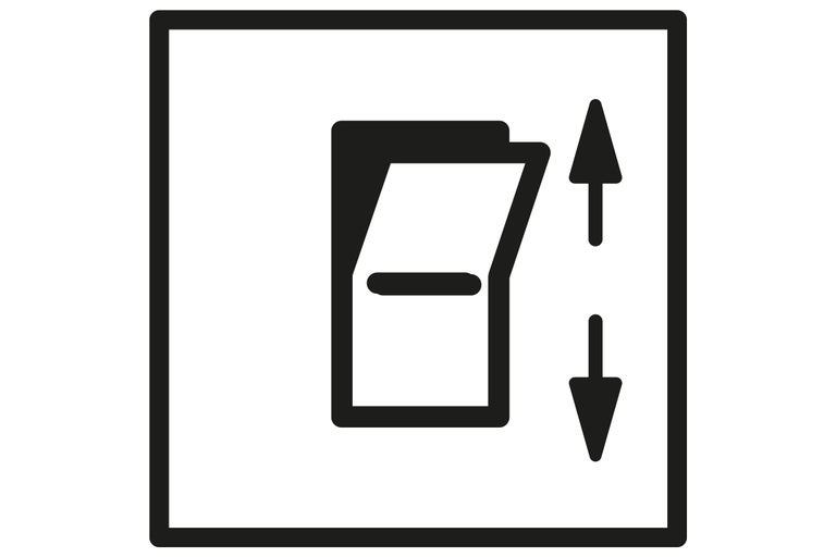 Symbool voor rolluikbediening