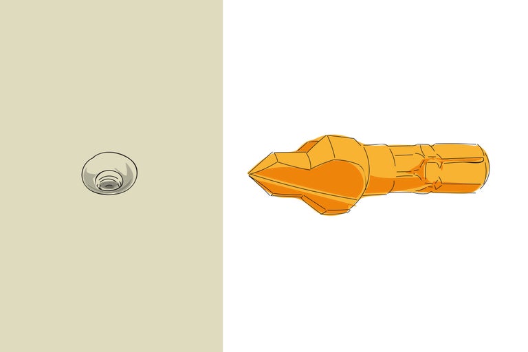 Boor en plug voor het bevestigen van objecten
