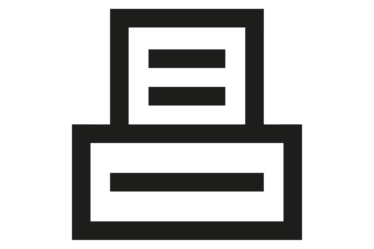 Symbool voor printer