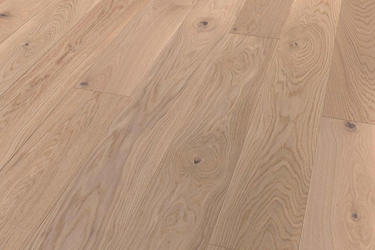 Close-up van eiken parketvloer