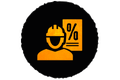 Vakman korting symbool Vakman korting symbool