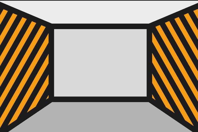 Symbolische afbeelding voor voorzichtigheid op de bouwplaats