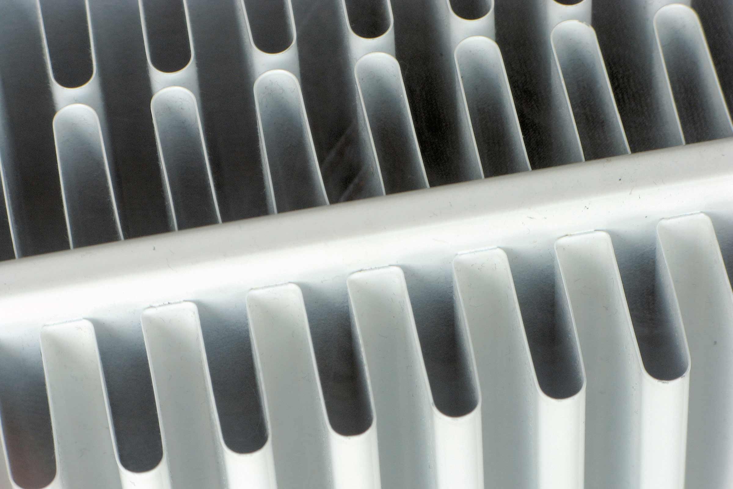 Close-up van een radiator