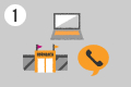 Illustratie van het contact opnemen voor een projectaanvraag
