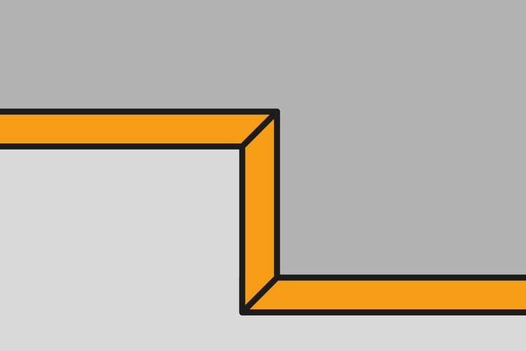 Illustratie van een trapprofiel