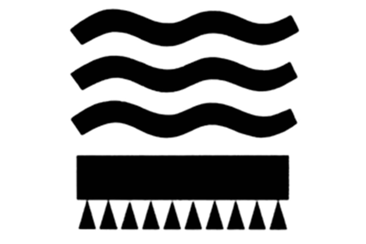 Symbool voor doorsijpeling