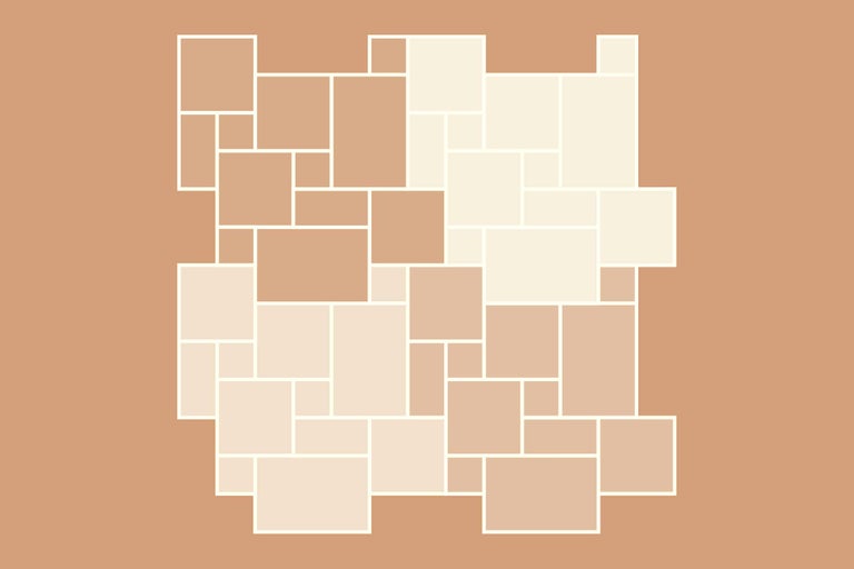 Patroon voor het leggen van straatstenen