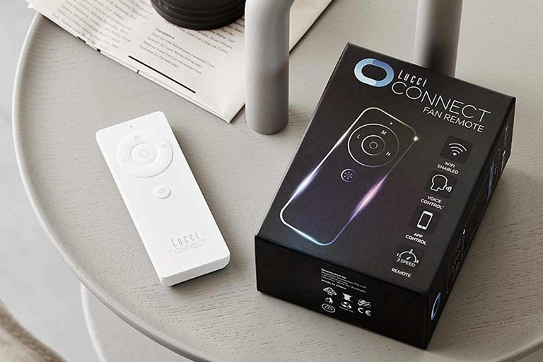 Lucci Connect ventilator afstandsbediening en verpakking