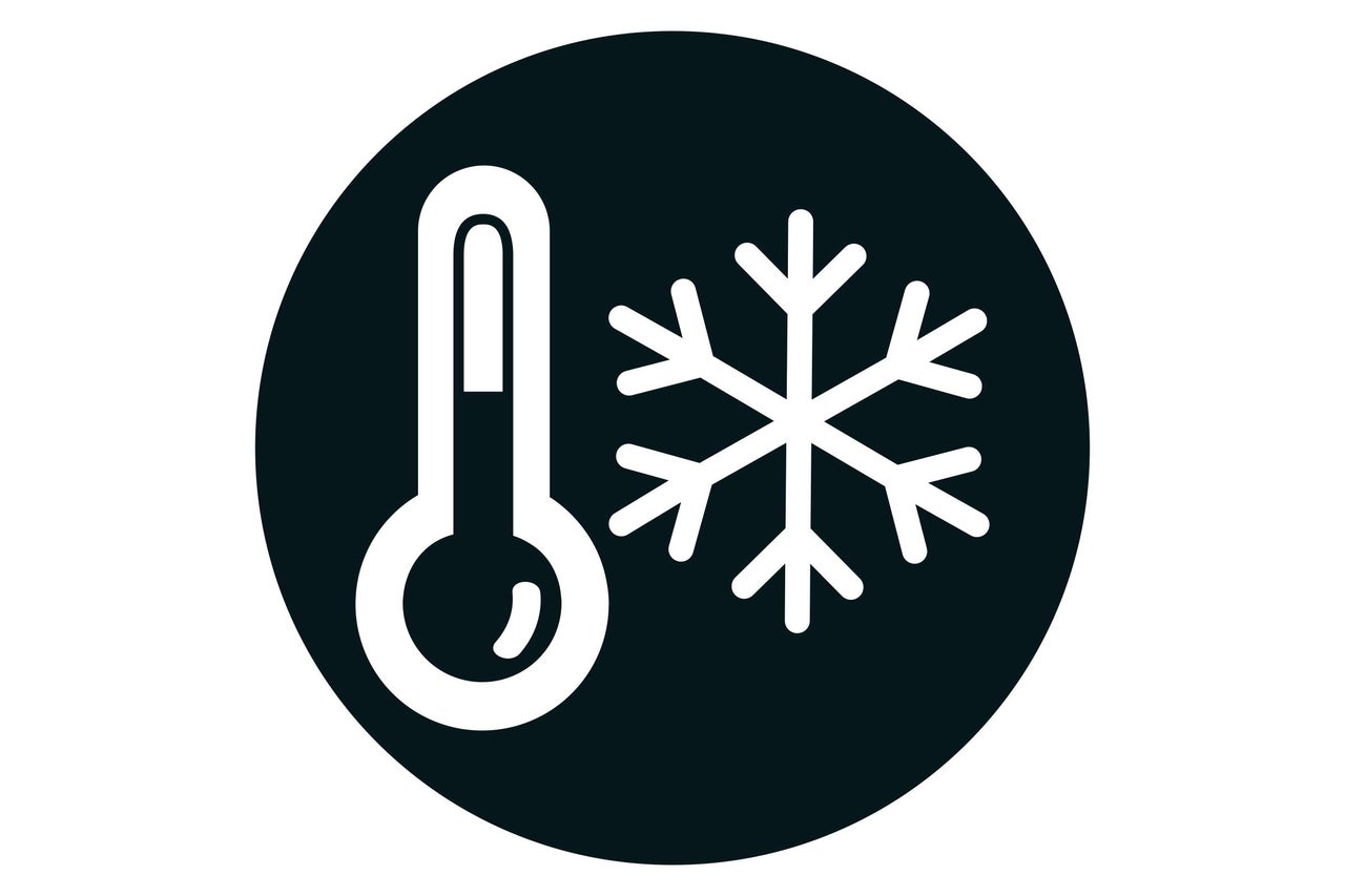 Symbool voor vorstbestendigheid