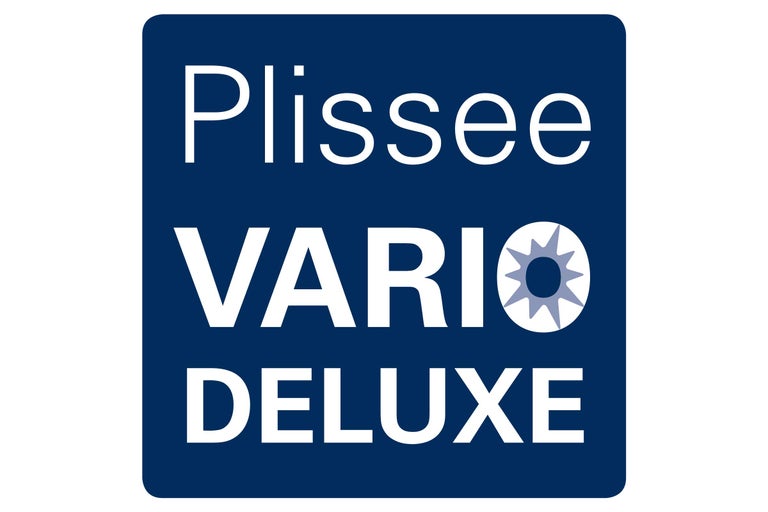 Plissee Vario Deluxe Logo