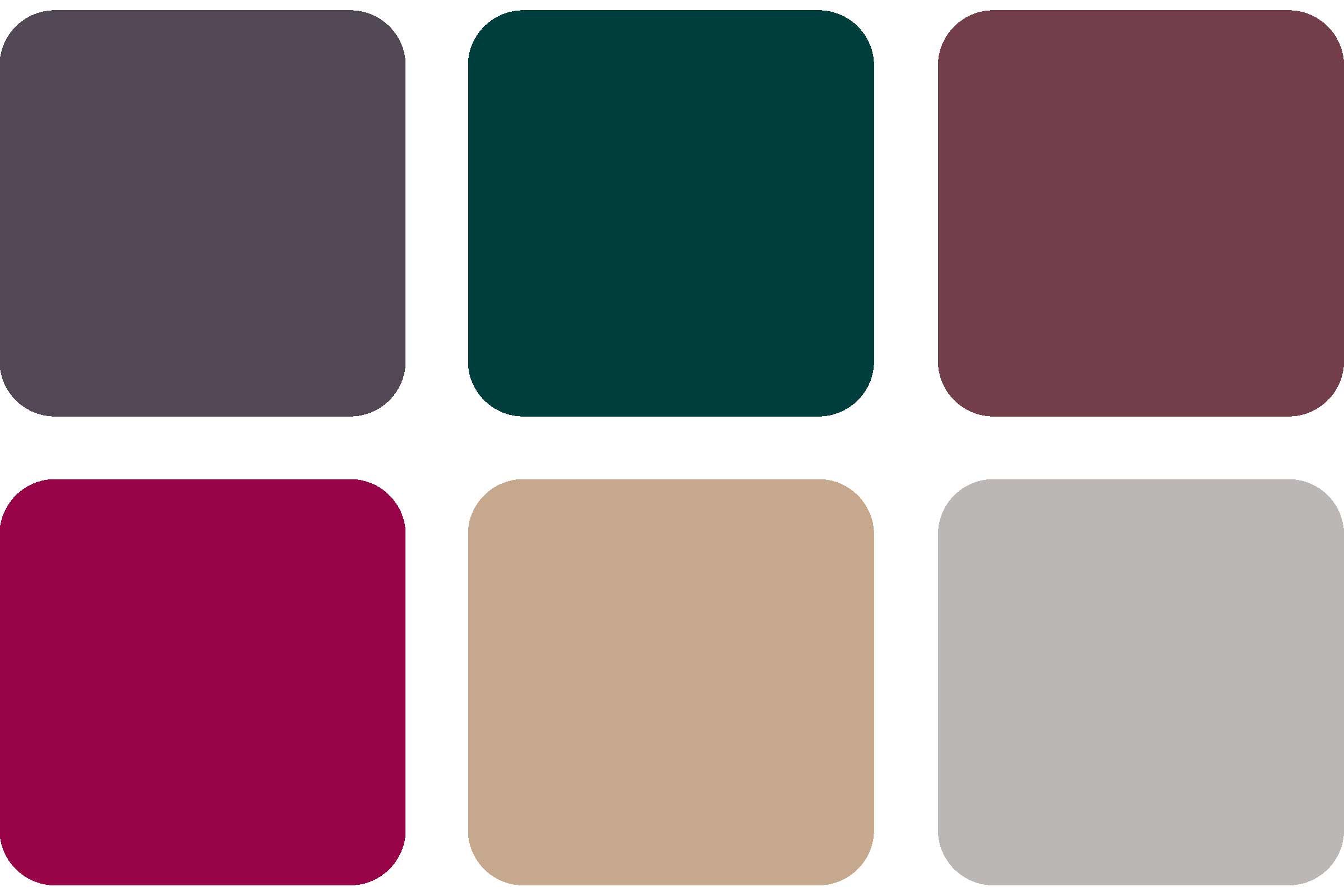 Voorbeeld van kleuren met verschillende tinten