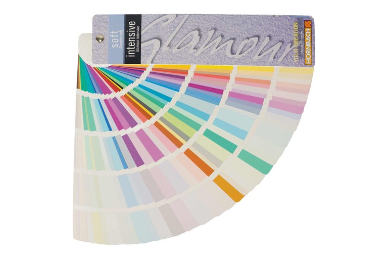 Verfkleurenwaaier met diverse kleuren voor muurverf