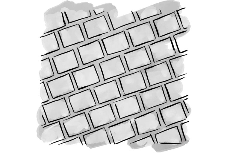 Illustratie van een muur