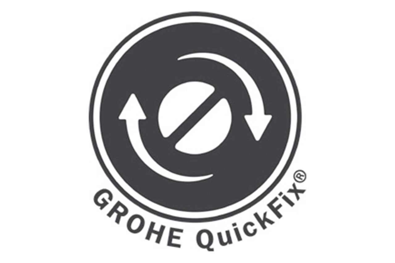 Grohe QuickFix symbool voor eenvoudige installatie