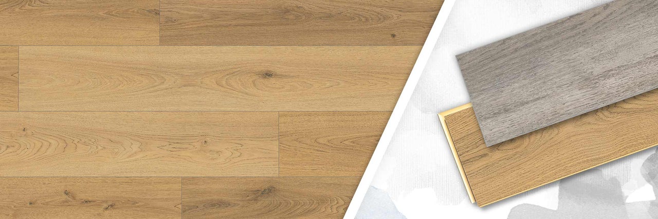 Weergave van laminaatvloerpanelen met houtlook