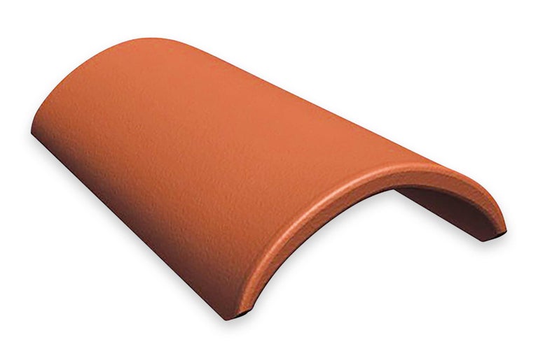 Enkele dakpan van klei