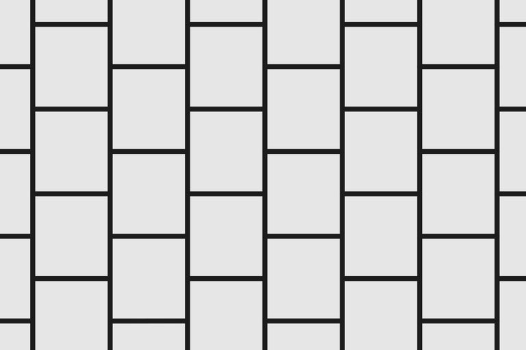 Rechthoekige wandtegels in verbandpatroon