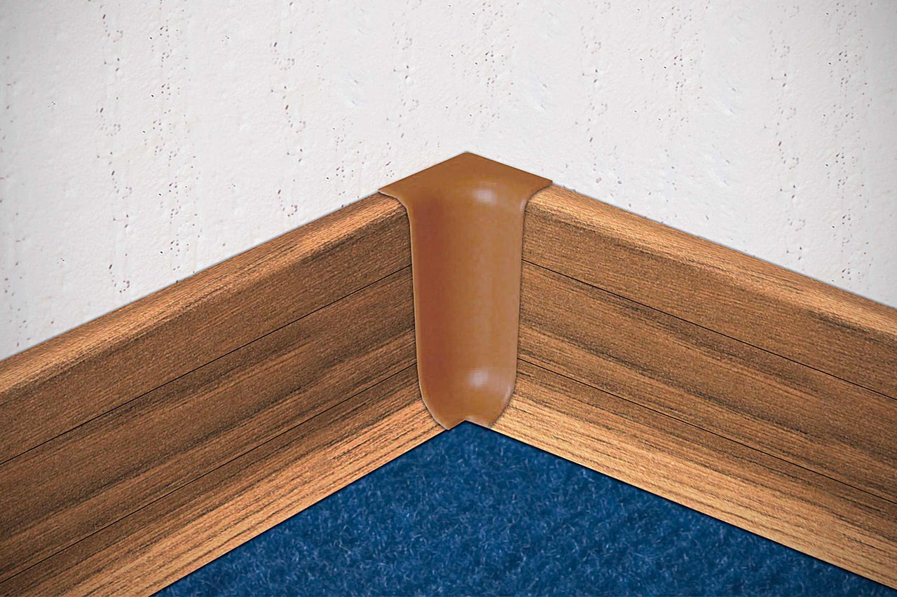 Hoekstuk voor plint voor wandbekleding