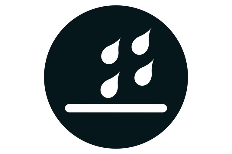 Symbool voor waterdichtheid