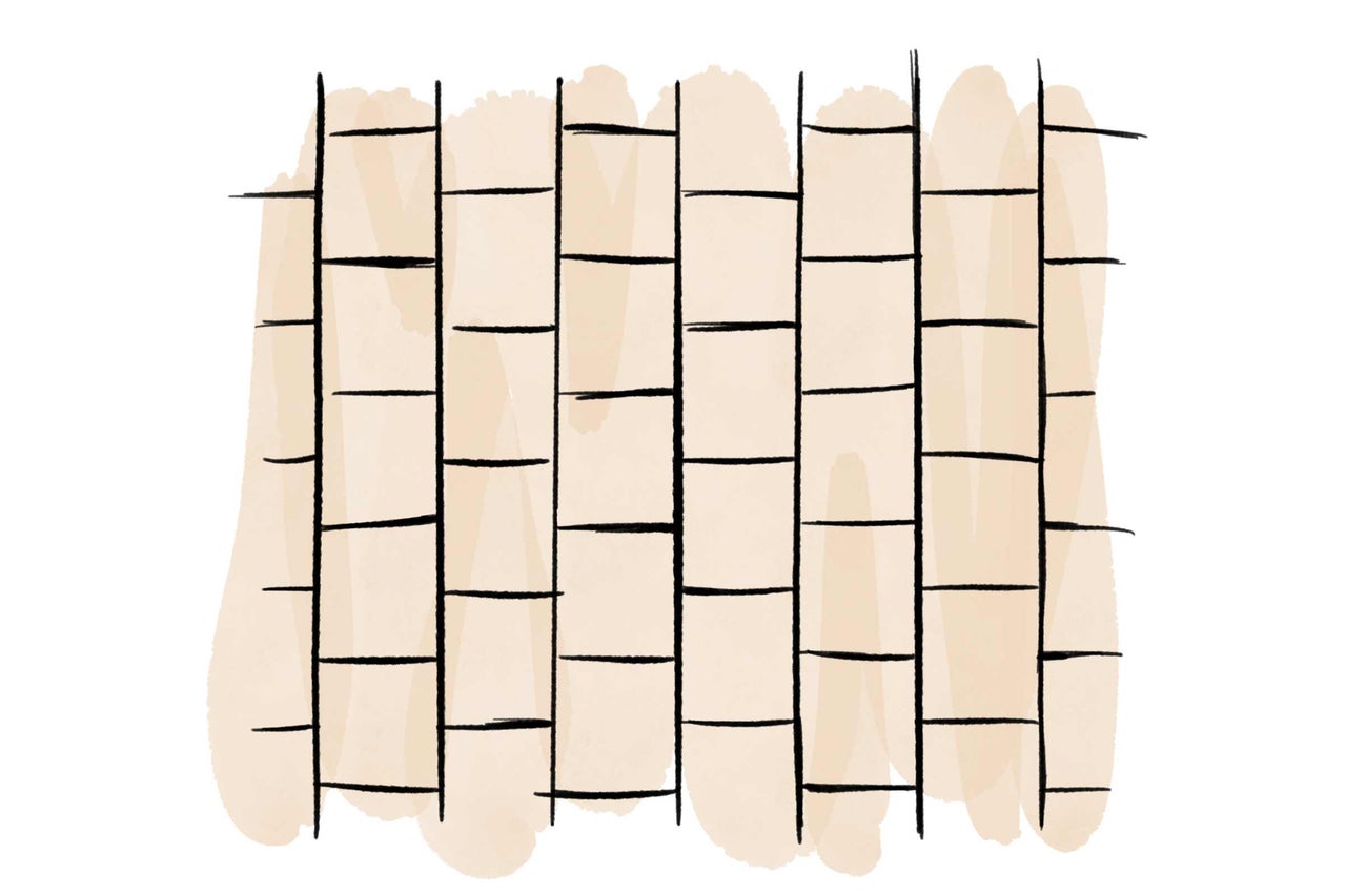 Illustratie van een houten gevel