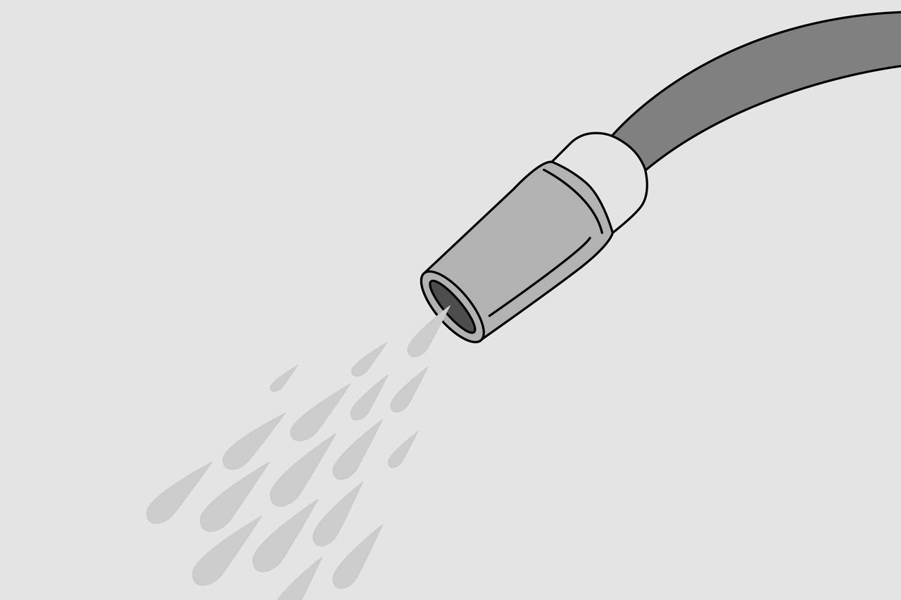 Tuinslang sproeier met waterstraal