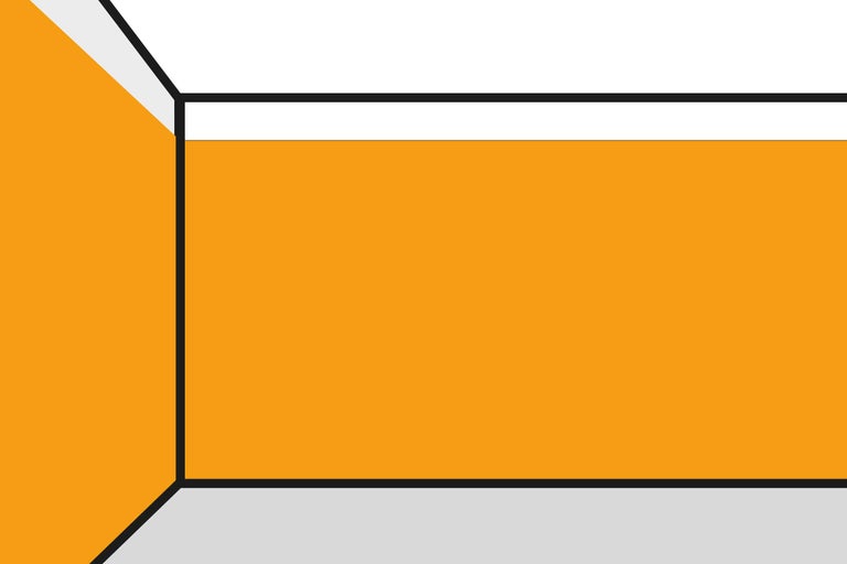 Illustratie van een hoek van een kamer