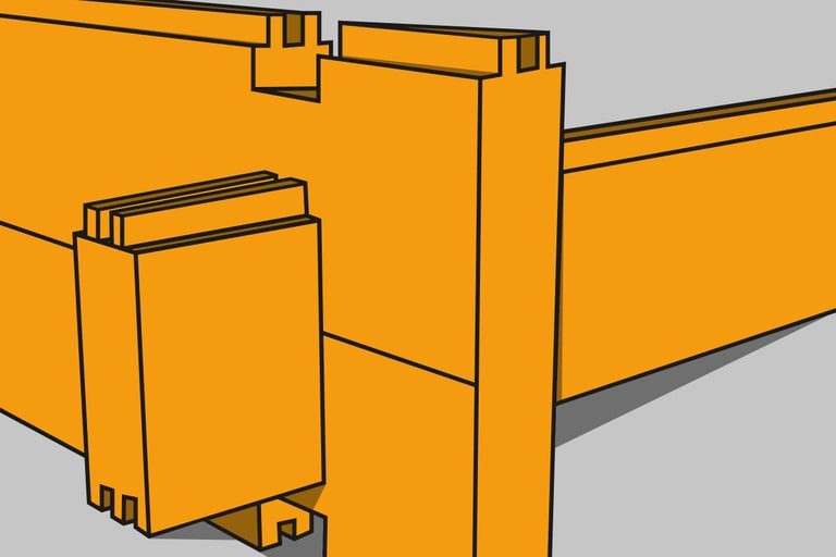 Houten constructie-elementen voor de bouw