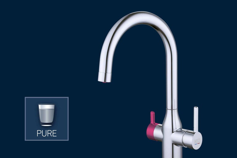 Keukenkraan met waterfiltersysteem