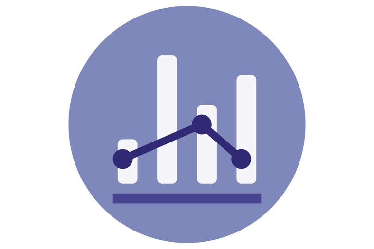 Symbool voor financieel diagram