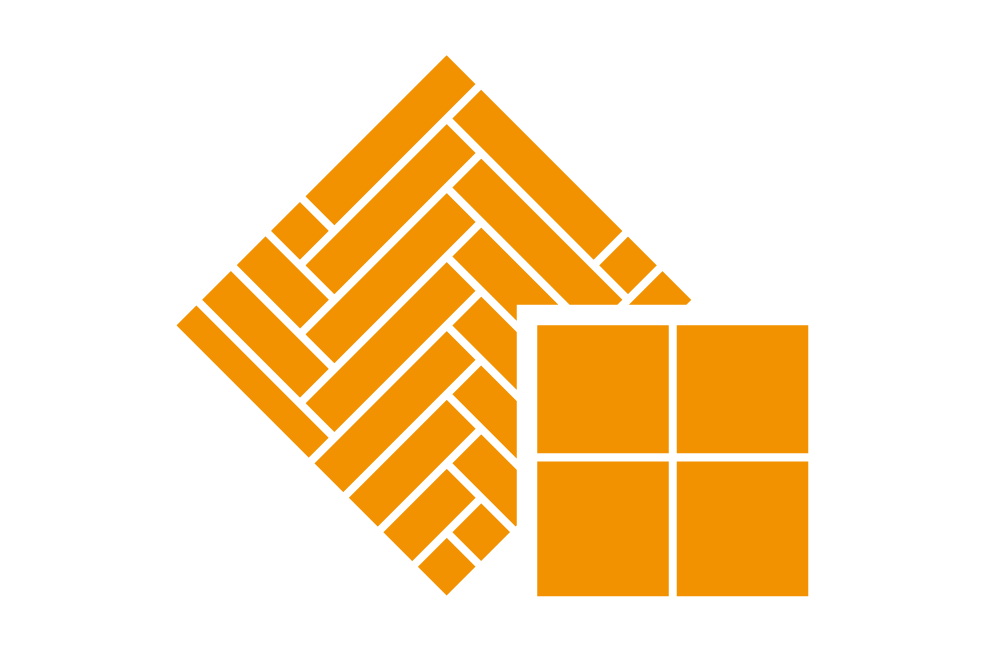 Symbool voor visgraatmotief en tegels
