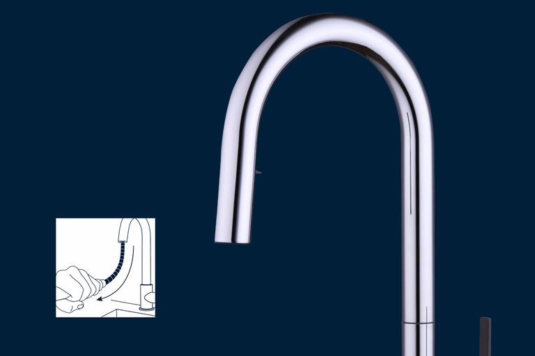 Keukenkraan met uittrekbare sproeikop