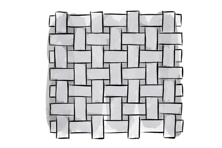 Illustratie van een vlechtpatroon