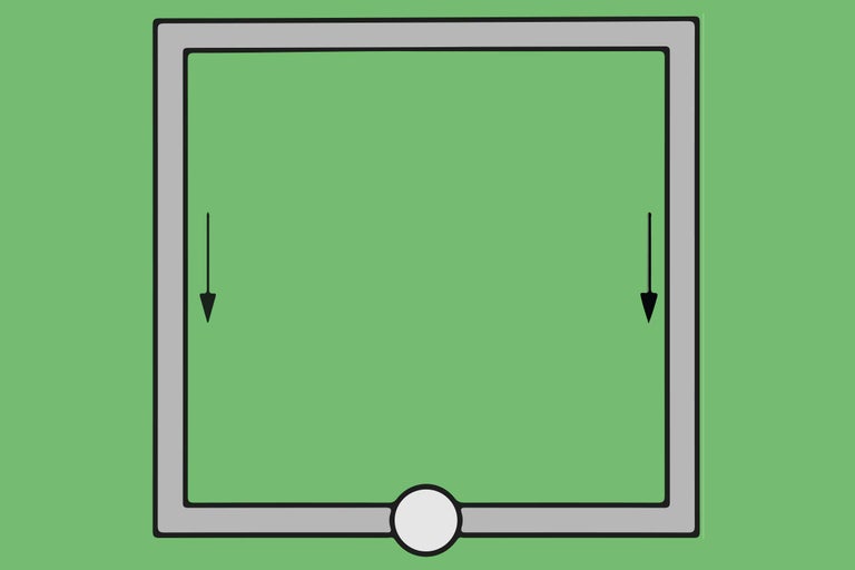 Zwaartekrachtventilatiesymbool