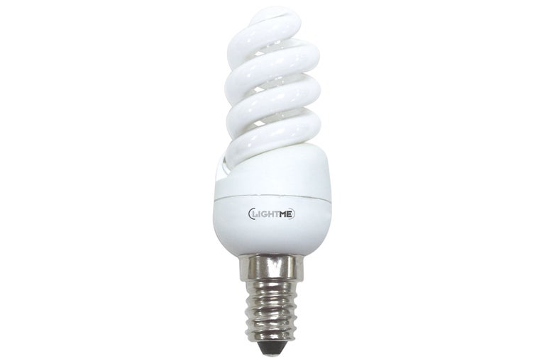 Energiezuinige lamp met E14 fitting en spiraalvormige buis