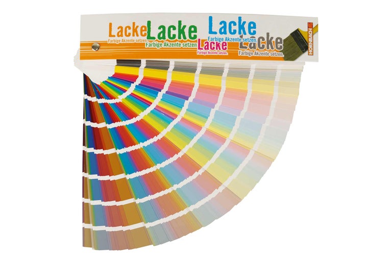 Kleurenwaaier lakken voor kleurselectie