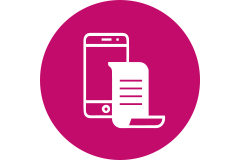 Symbool voor mobiel betalen
