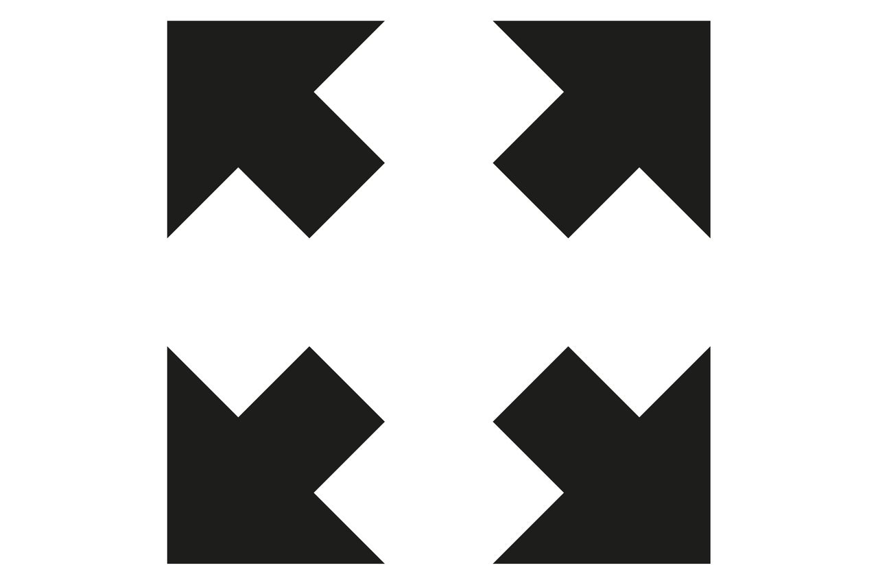 Symbool om het scherm te maximaliseren
