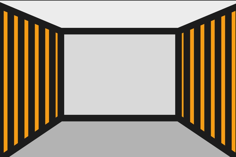 Geopende opslagcontainer