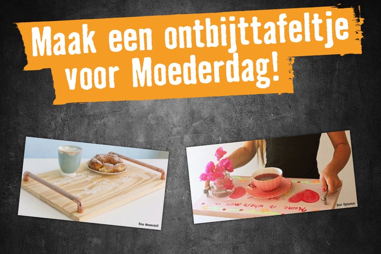 Decoratieve ontbijtbladen als cadeau-idee voor Moederdag
