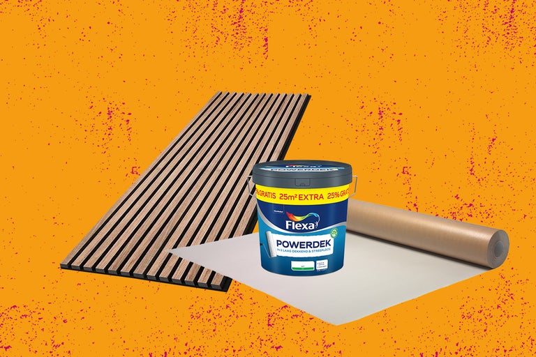 Ruimte ontwerp met houten panelen, verf en afdekmateriaal