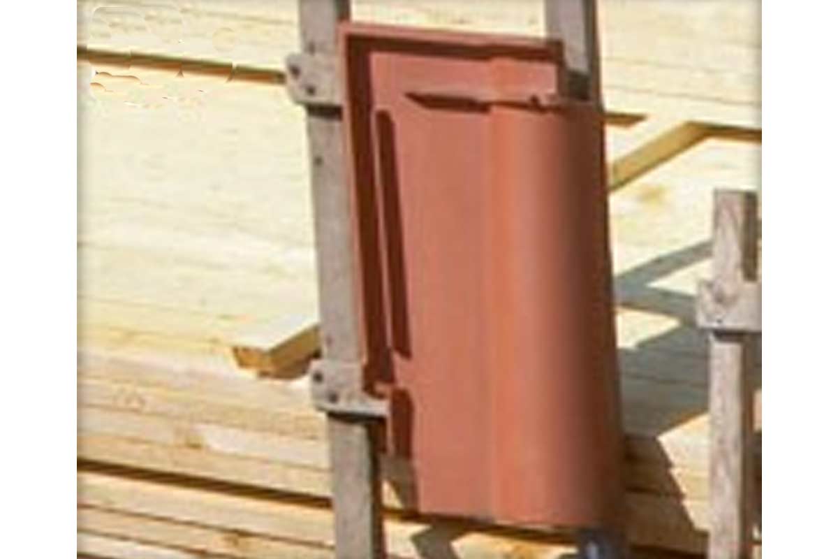 Dakpan op houten constructie
