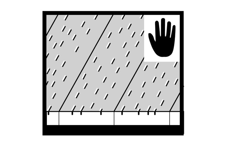 Symbool voor contactbescherming