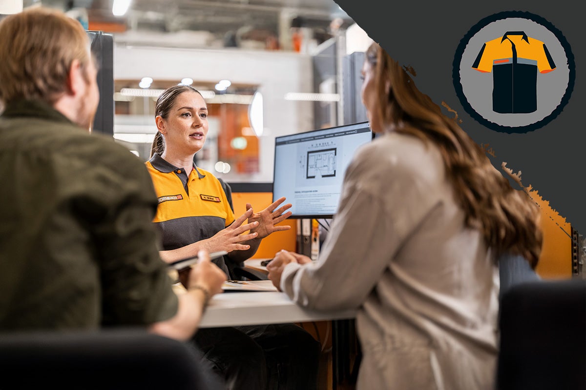 Symbool werkkleding overhemd