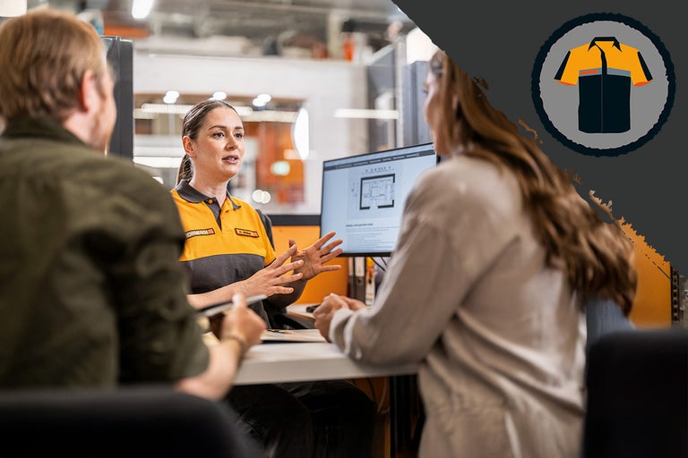 Symbool werkkleding overhemd