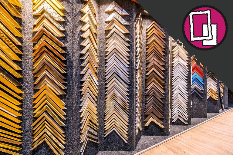 Selectie van fotolijsten in verschillende uitvoeringen