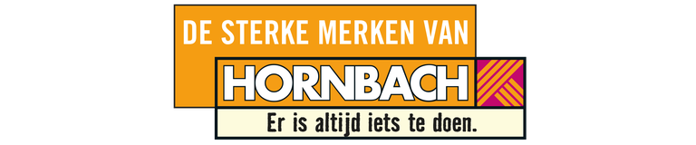 Hornbach Logo: Er is altijd iets te doen.