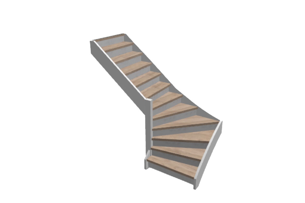 Houten wenteltrap