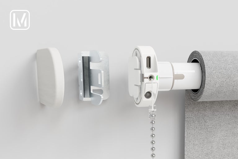 Rolgordijn met accessoires voor montage